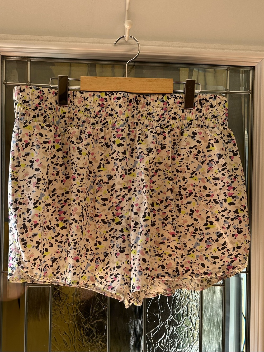 Ladies fun Athletic Works Confetti Elastic Waist Athletic Shorts